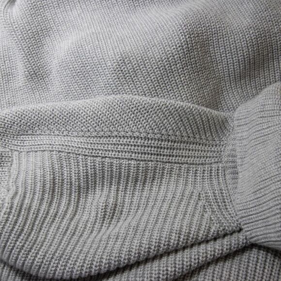 NWOT J Crew Ribbed cotton-cashmere relaxed turtleneck sweater, gray, XS - Picture 12 of 13